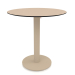 modèle 3D Table à manger sur pied colonne Ø70 (Sable) - preview
