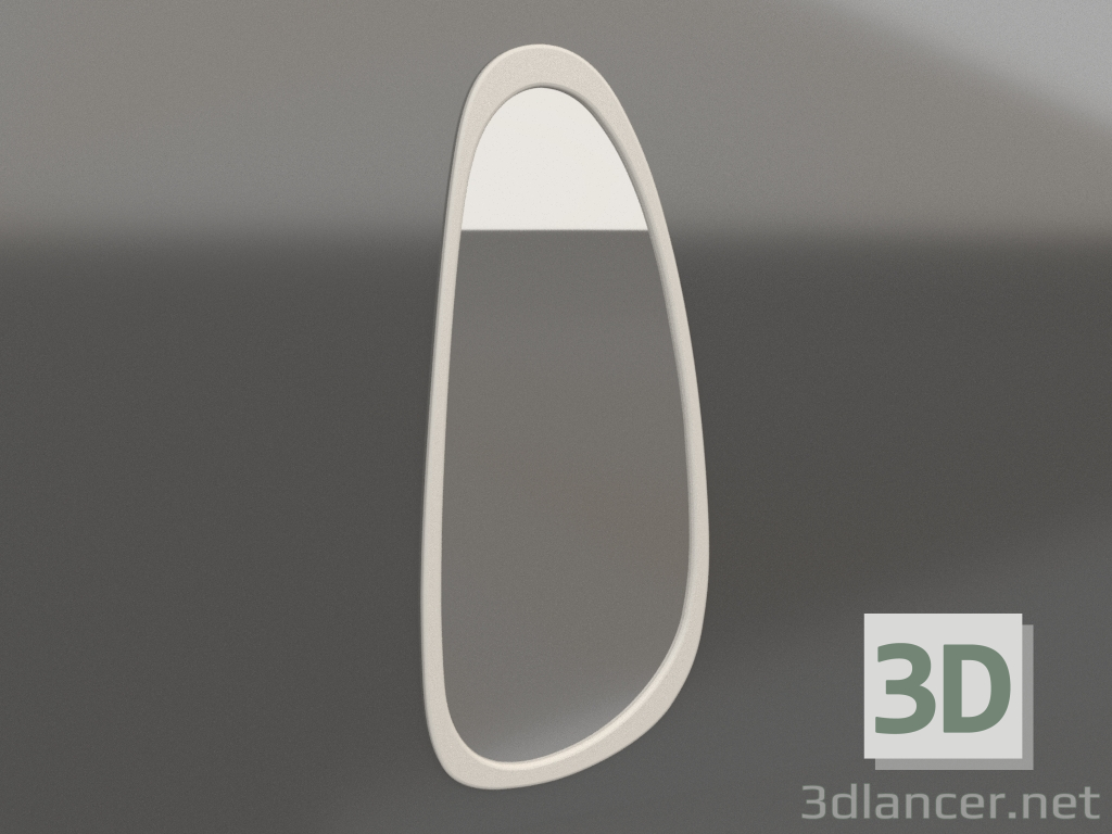 3d model ASYM wall mirror (milky) - preview 3d model ASYM wall mirror (milky) - preview
