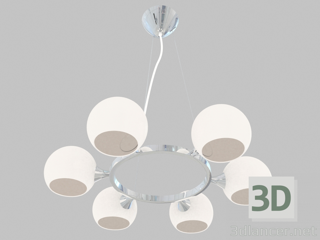 3d model Ceiling Light Fixture Molecula (1014-6P) - preview