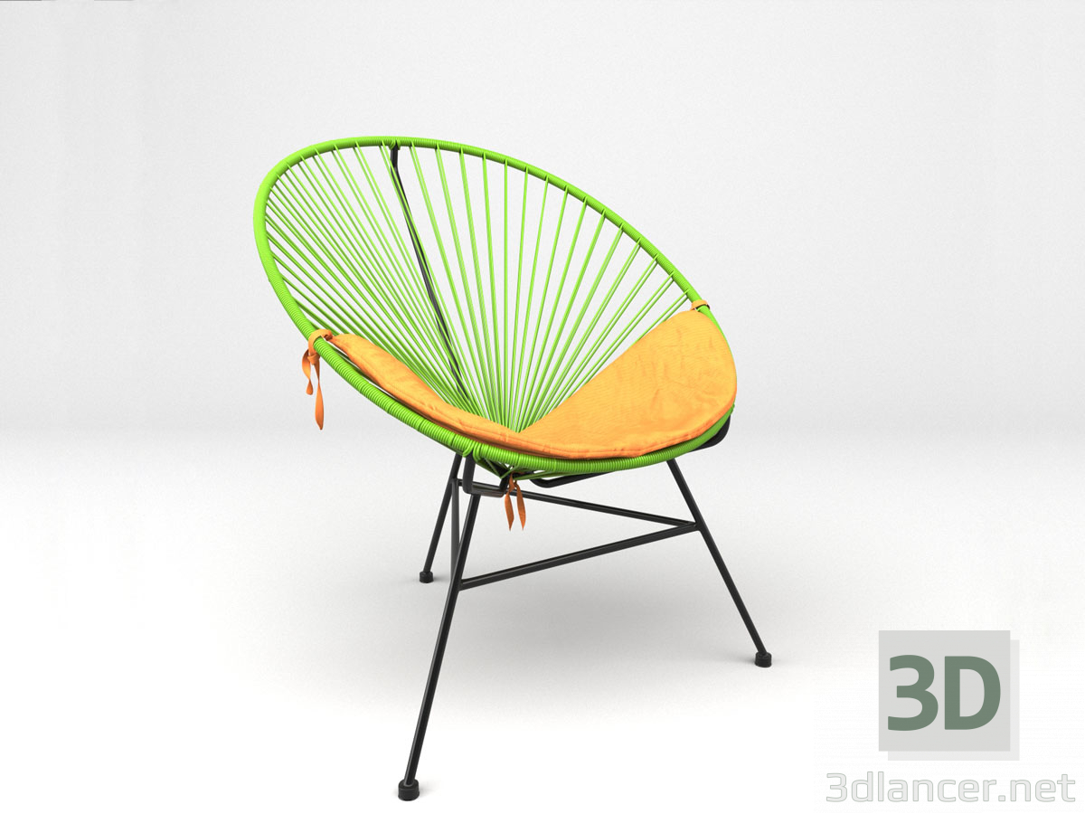 Acapulco Grüner Stuhl. Sim-Handel. 3D-Modell kaufen - Rendern