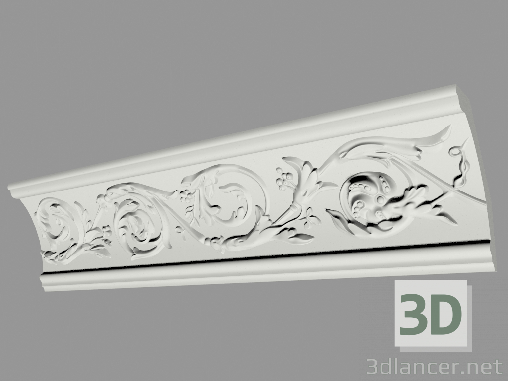 3D modeli Kalıplı saçak (КФ43) - önizleme
