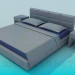 3D modeli Tablolarla yatak - önizleme