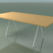 3d model Rectangular table 5433 (H 74 - 100x200 cm, legs 180 °, veneered L22 natural oak, V12) - preview