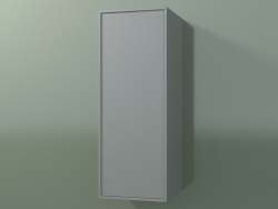 Wall cabinet with 1 door (8BUBСDD01, 8BUBСDS01, Silver Gray C35, L 36, P 36, H 96 cm)