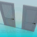 3d model Door with a grid - preview
