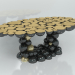 3D modeli Tablo Newton (siyah-altın) - önizleme
