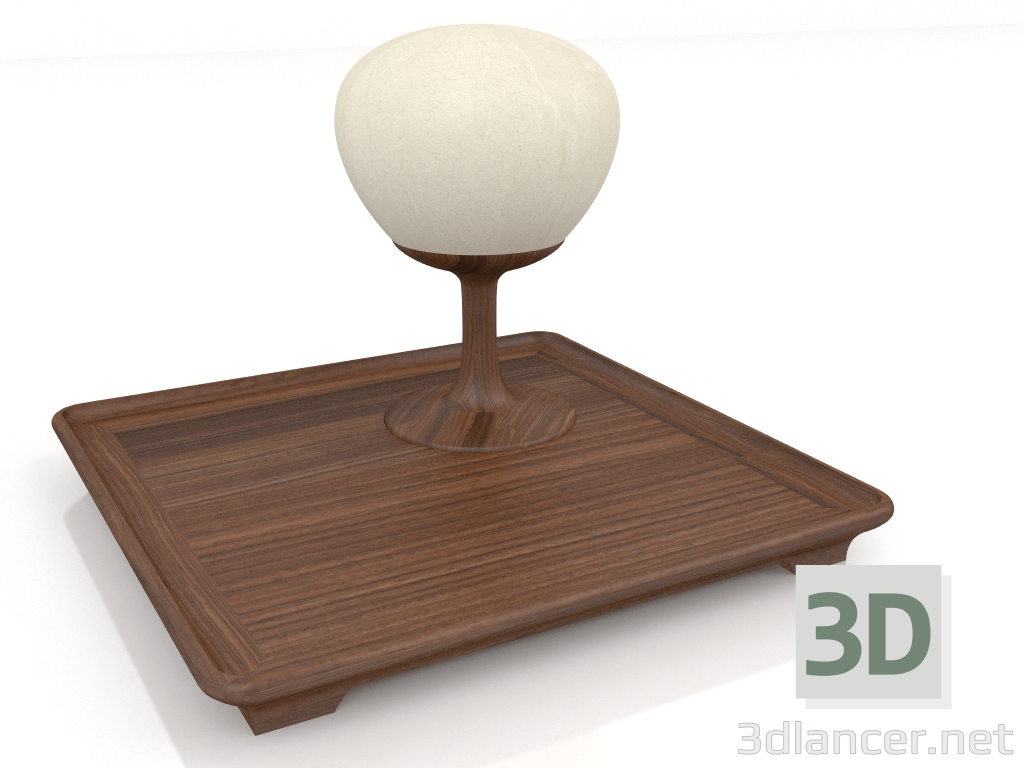 modèle 3D Lampe de table Alberi di Toscana (Olive carré) - preview