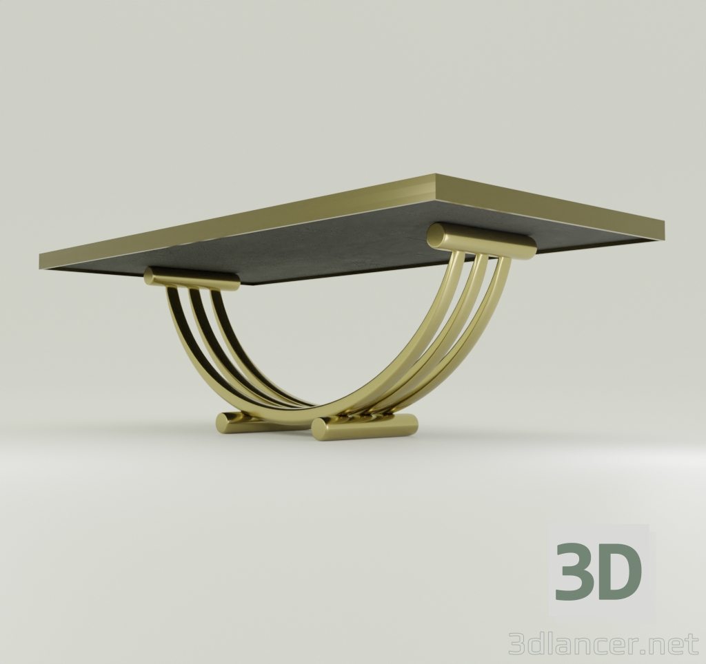 mesa de comedor alta 3D modelo Compro - render