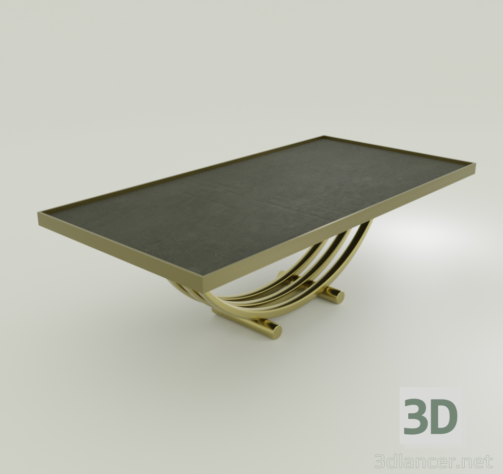 3d High dining table model buy - render