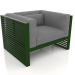 3 डी मॉडल लाउंज कुर्सी (बोतल हरा) - पूर्वावलोकन