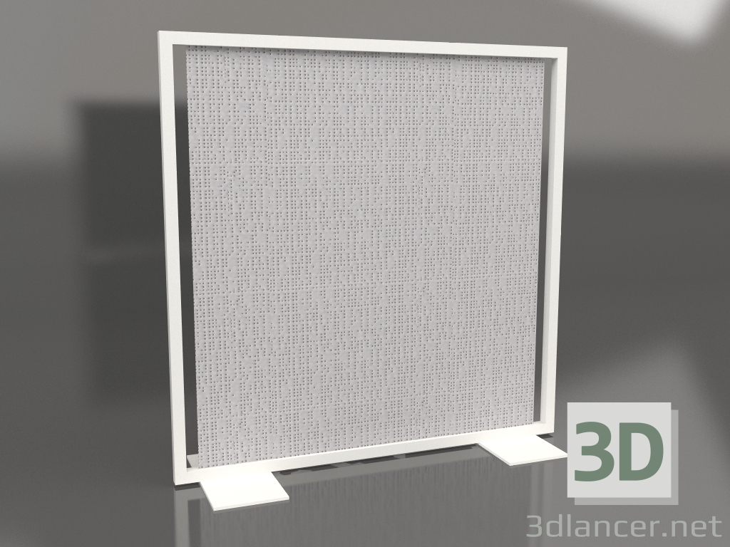 3D Modell Bildschirmtrennwand 150x150 (Achatgrau) - Vorschau