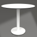 modèle 3D Table à manger sur pied colonne Ø80 (Blanc) - preview
