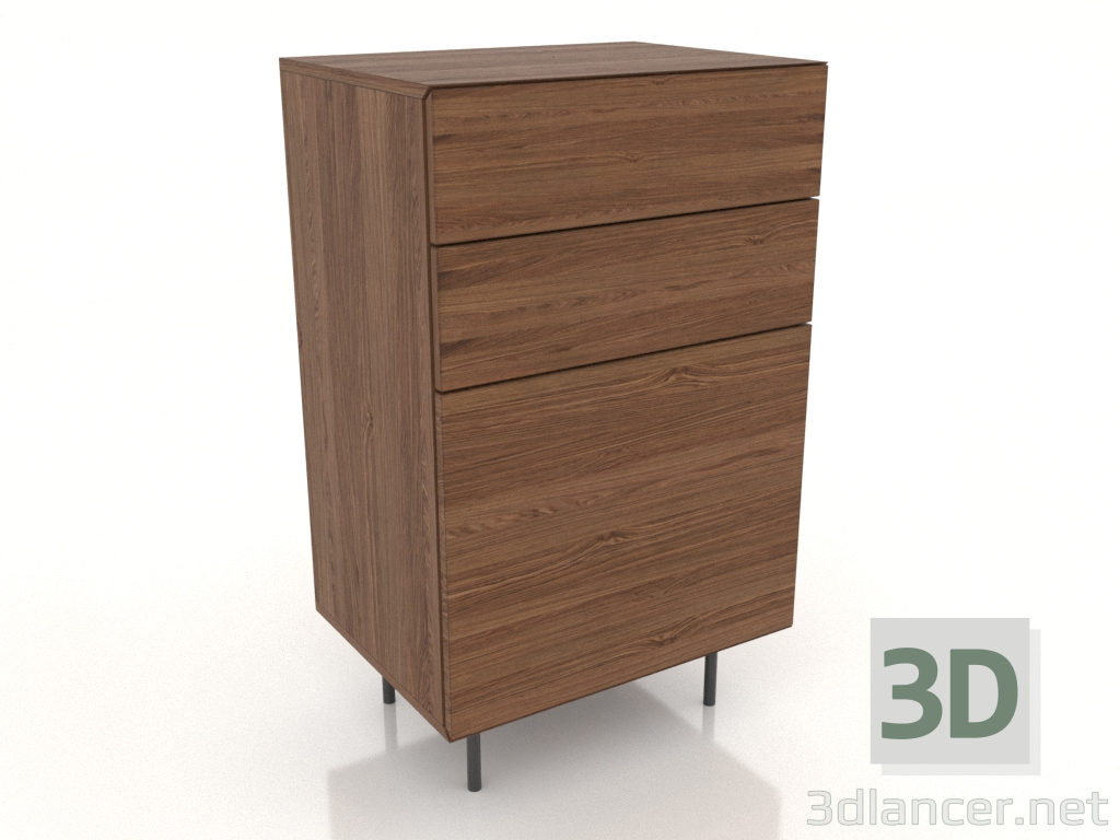 Modelo 3d Cômoda 4.600 mm (nogueira clara) - preview