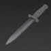 modello 3D di Combattere la coltello low-poly comprare - rendering