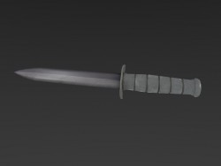 Combate cuchillo Low-Poly