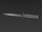 Combat Knife Low-Poly