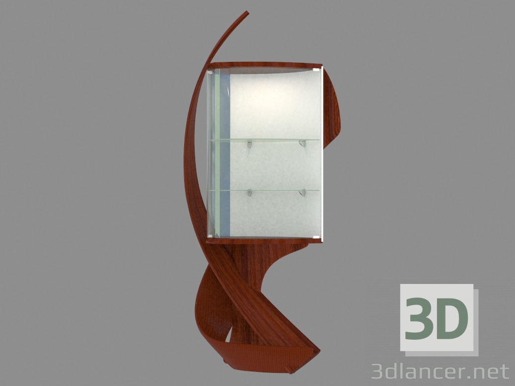 modello 3D Vetrina in stile Art Nouveau - anteprima