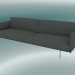 3D Modell Triple Sofa Outline (Remix 163, Aluminium poliert) - Vorschau