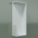 modello 3D Mensola verticale (90U19002, Glacier White C01, L 24, P 12, H 60 cm) - anteprima