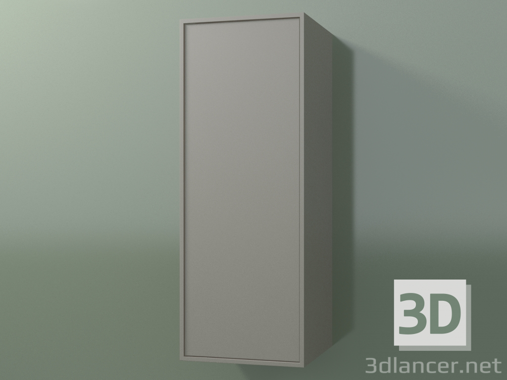 3d model Wall cabinet with 1 door (8BUBСDD01, 8BUBСDS01, Clay C37, L 36, P 36, H 96 cm) - preview