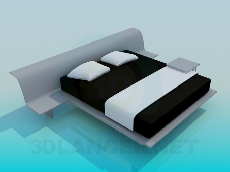 modelo 3D Cama - escuchar modelo 3D Cama - escuchar