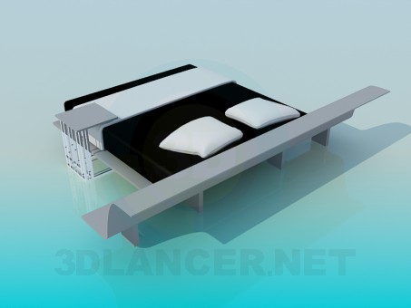 modelo 3D Cama - escuchar modelo 3D Cama - escuchar