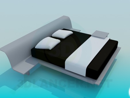 modelo 3D Cama - escuchar modelo 3D Cama - escuchar