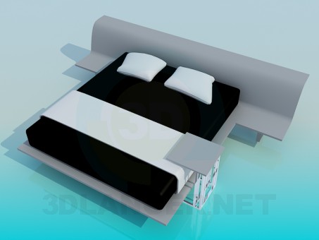 modelo 3D Cama - escuchar modelo 3D Cama - escuchar
