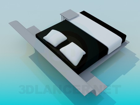 modelo 3D Cama - escuchar modelo 3D Cama - escuchar