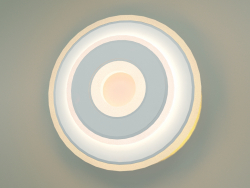 Настінний світлодіодний світильник Contorni 90185-1 (білий-хром)