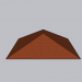 3d model hipped roof - preview