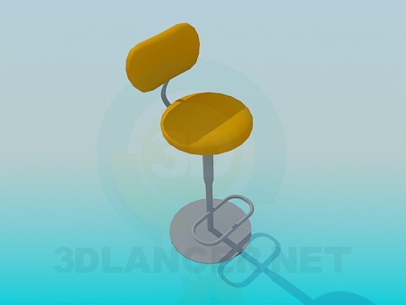 modelo 3D Taburete de bar - escuchar modelo 3D Taburete de bar - escuchar