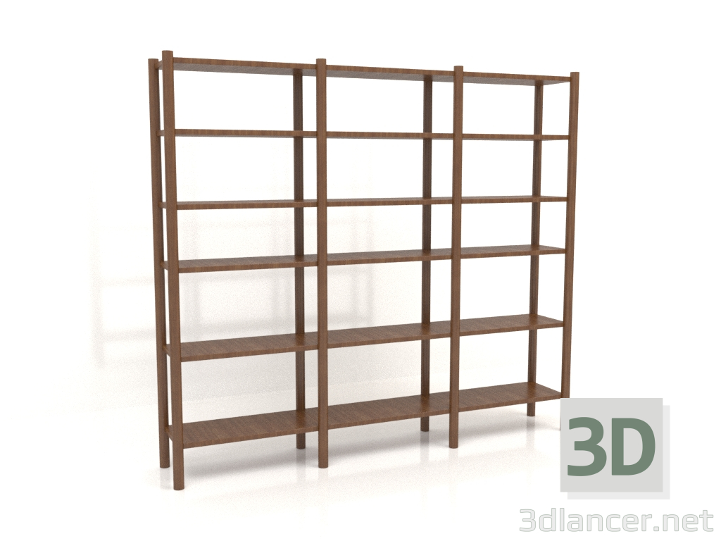 modèle 3D Rack (1800х300х1600, bois brun clair) - preview