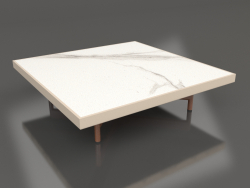 Квадратный журнальный столик (Sand, DEKTON Aura)