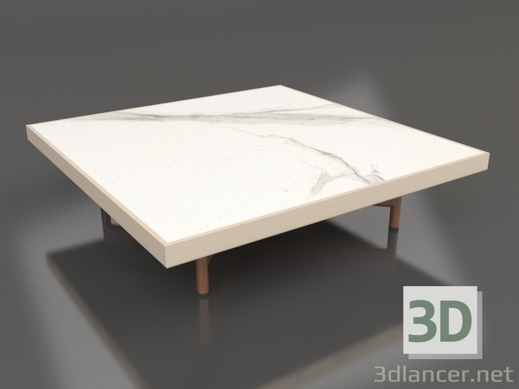 3d модель Квадратний журнальний столик (Sand, DEKTON Aura) – превью