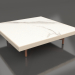 3d модель Квадратний журнальний столик (Sand, DEKTON Aura) – превью