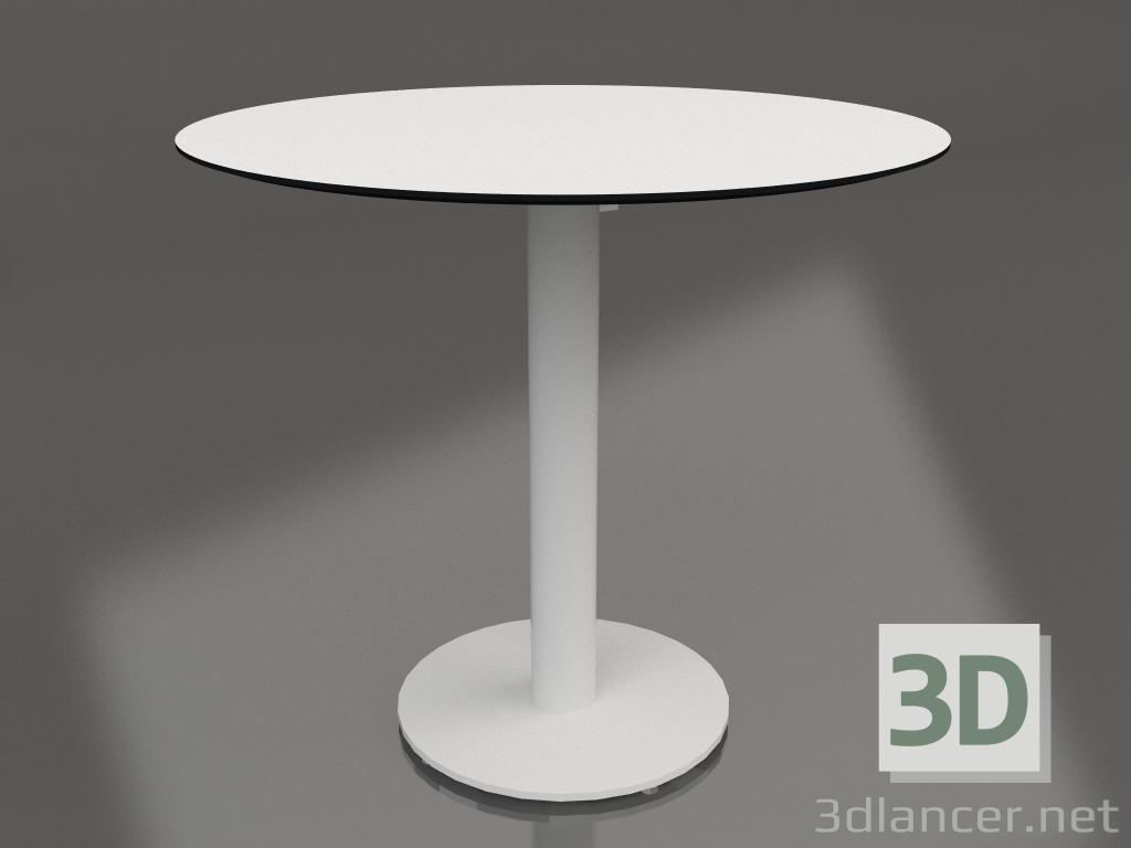 modèle 3D Table à manger sur pied colonne Ø80 (Gris) - preview