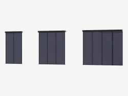 Interroom partition of A7 (black transparent black)