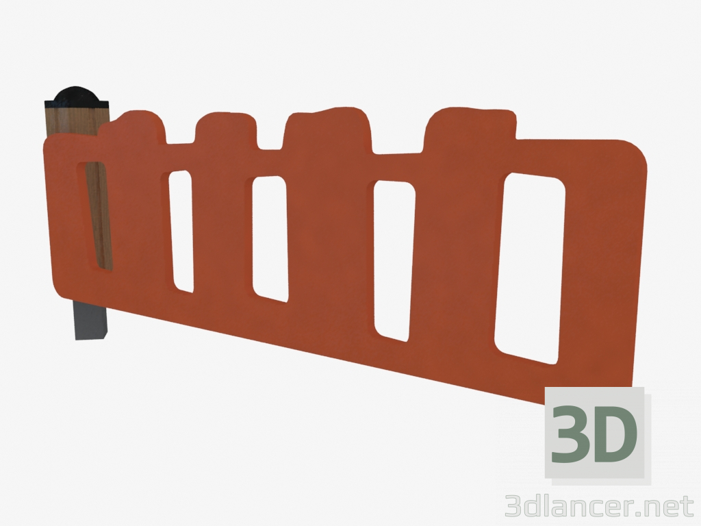 3 डी मॉडल बाड़ लगाना (बिना रैक के) (10014) - पूर्वावलोकन