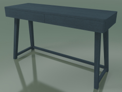 Schreibtisch mit zwei Schubladen (50, blau)