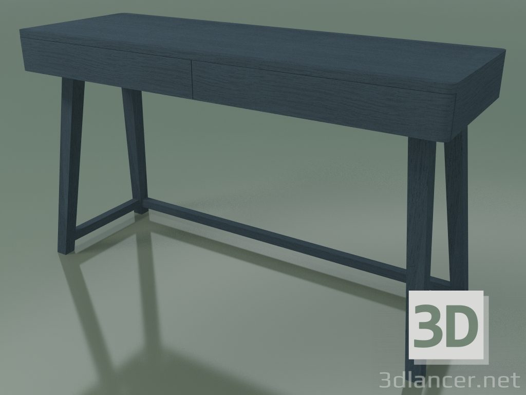 3D Modell Schreibtisch mit zwei Schubladen (50, blau) - Vorschau