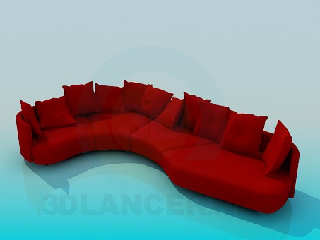 3d model Corner sofa - preview