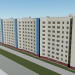 3d Девятиэтажный дом Комсомольский проспект 47 Челябинск модель купить - ракурс