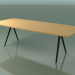 3 डी मॉडल साबुन के आकार की मेज 5434 (एच 74 - 100x240 सेमी, पैर 150 °, लिनेन युक्त प्राकृतिक ओक, वेक्स) - पूर्वावलोकन