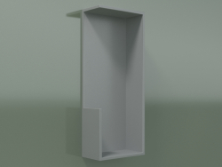 Mensola verticale (90U19002, Silver Grey C35, L 24, P 12, H 60 cm)