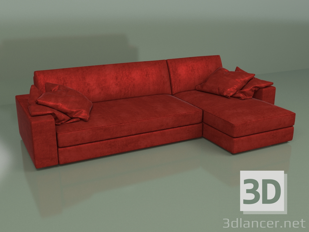 3D modeli Köşe kanepe Karışımı - önizleme