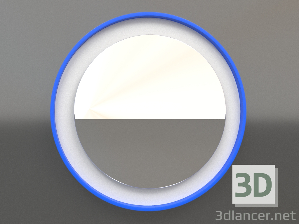 3D modeli Ayna ZL 19 (D=568, beyaz, mavi) - önizleme