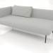 3d model End sofa module 190 left (option 1) - preview