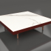 modello 3D Tavolino quadrato (Vino rosso, DEKTON Aura) - anteprima