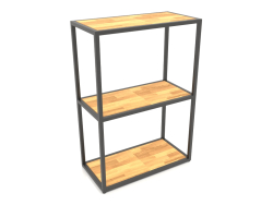 Console-rack rettangolare (WOOD, 60x30x86, 3 ripiani)